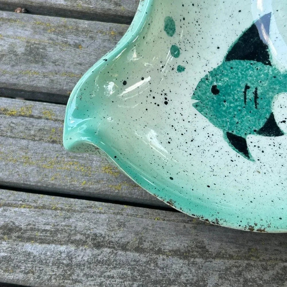 Vintage Stagg’s of California Pottery Mid Century Abstract Fish Ashtray - Picture 2 of 8